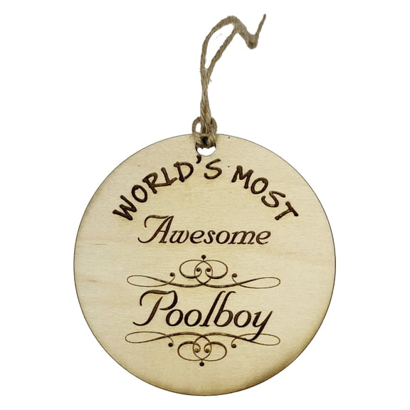 Worlds most Awesome Poolboy - Ornament