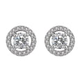 thumbnail image 2 of Fiudx Ofertas de la semana Pendientes redondos de circonitas y diamantes llenos Pendientes grandes redondos huecos tridimensionales Pendientes para hombres y mujeres, 2 of 7
