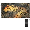 thumbnail image 2 of Beautiful Leopard Beach Towel Soft Absorbent Quick Dry Sand Free Lightweight Polyester Camping Towels for Beach Travel Swim 31x71 in Wash cloth, 2 of 7