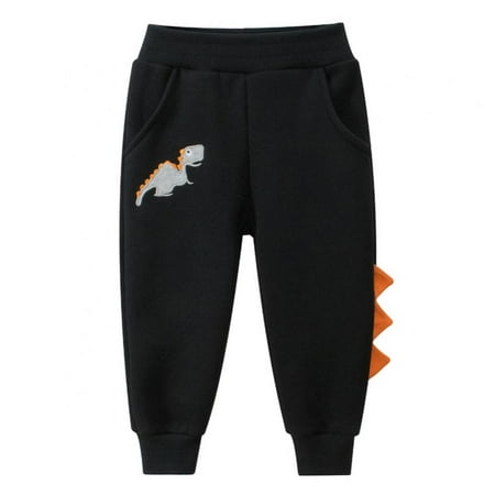 

Toddler Boys Jogger Athletic Long Pants Dinosaur Sweatpants for Autumn Winter 1-9 Years