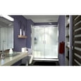 thumbnail image 2 of DreamLine Visions 36 in. D x 60 in. W x 76 3/4 in. H Sliding Shower Door in Chrome with Center Drain White Base, Backwalls, 2 of 17