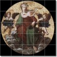thumbnail image 1 of Ceramic Tile Mural-Raphael Religious Kitchen Tile Mural 6. 21.25" w x 21.25" h using (25) 4.25 x 4.25 ceramic tiles, 1 of 9