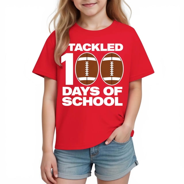 Camiseta de Manga Corta Linda para Niños Unisex Gráfica Tee de la Escuela de la Temporada, Camisetas de Manga Corta para Niñas