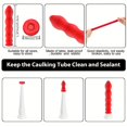 thumbnail image 4 of 10pcs Caulking Covers Caulking Saving Covers Caulking Seal Saver Open Caulking Tube Covers For Sealing And Saving Red, 4 of 7