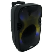 Technical Pro PLIT12 Portable 12" Bluetooth Party Speaker with LED+Wireless Link