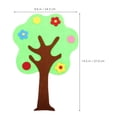 thumbnail image 2 of FONDOTIN Green Tree Wall Sticker for Classroom Seasonal Bulletin Board with Easy Install Nonwoven Fabric, 2 of 6