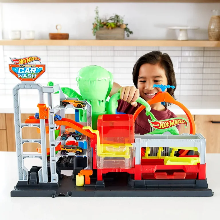 Hot Wheels Octo Carwash and 3 Color Reveal Cars - Walmart.com