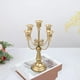 thumbnail image 2 of Candelabro dorado para bodas, San Valentín, decoración de mesa, vela de Navidad, portavelas de hierro, 2 of 5