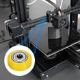 thumbnail image 5 of 8Pcs 3D Printer Wheel with 625ZZ Linear Bearing, 3D Printer Pom Roller Plastic Pulley Wheel for 9D Printer, Yellow, 5 of 5