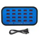 thumbnail image 1 of Estación de carga rápida Ormromra cargador de 20 puertos concentrador USB 100-240V, 1 of 8