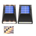 thumbnail image 1 of Escalera Con Energía Solar 6 Led Iluminación Blanca Cálida Ip65 Lámpara De Paisaje De Pared Impermeable Para Porche Valla Jardín Pasarela 2 Uds Luz Sweethay HA019209-00, 1 of 5