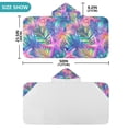 thumbnail image 4 of Yayeee Kids Hooded Towel with Hand Pockets Beach Soft Absorbent Bath Wrap 50 x 23.5 inch, Colorful Starfish, 4 of 5