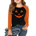 thumbnail image 2 of Drmagiyhm Halloween Shirts for Girl Size 10-12 Casual Floral Print Fall Shirts Trendy Long Sleeve T Shirt Girls Cute Crewneck Tees Black 9-10 Years, 2 of 5