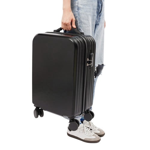 20-Inch Carry on Luggage, Hardside Suitcase with 88LBS Massive Load Capacity IATA Compliant, 360° Spinner Wheels & 2-Stage Handle for Men Women, Black