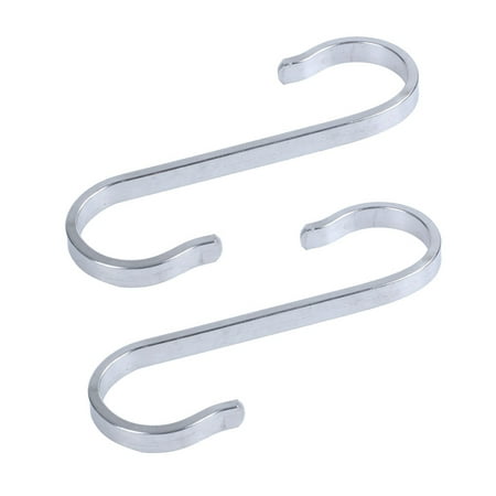 

2X Stainless Steel S Shape Hooks Powerful Kitchen Hanger Clasp Rack Clothes Holder 19X19mm