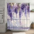 thumbnail image 7 of Shower Curtain, Lavender Blooms Window Waterproof Shower Curtain for Bathroom, Washable Bathroom Shower Curtain Set with Hooks Long Shower Curtain 72x72in Home Decor, 7 of 7