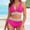 Hot Pink, variant on Bikini Sets for Women Bikini for Teens Bathing Suit for Women Moderate Coverage String Bikini Sets for Women Women Cute String Triangle Bikini Sets Swimsuits