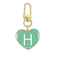 thumbnail image 1 of Chestry Elements Period Table Nonmetal Hydrogen H Gold Heart Keychain Metal Keyring Holder, 1 of 3