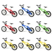Hotusi 9pcs Mini Finger Bikes Mini Extreme Sports Finger Bicycle Toy Creative Game Toy Cool Boy Gifts(Random Colors)