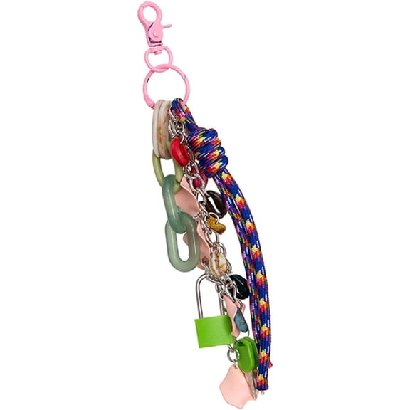 Stylish Nylon Rope Bag Accessory Fashion Bag Charm and Keychain Pendant Key Holder Accessory for Men and Women
