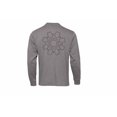 thumbnail image 3 of Men’s Fire Flower Heavyweight Long Sleeve T-Shirt – 100% Cotton Workwear Crew Neck, 3 of 3
