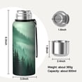thumbnail image 7 of 20 Oz Misty Forest Landscape Coffee Tumbler Double Wall Insulated Stainless Steel Water Bottle | Metal Reusable Thermoses Flask with Cup Cap | Leak & Sweat Proof with Anti-Dust Lid, 7 of 7