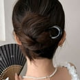 thumbnail image 4 of Acrylic U Shaped Hairpin For Women Elegant Bun Holder Secure Hair Stick For Formal Event And Daily Use, 4 of 19