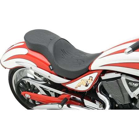 Drag Specialties 0810-1578 Low Profile Touring Seat with Backrest Option Flame