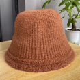 thumbnail image 6 of CoCopeaunts Knitted Bucket Hat for Women Autumn Winter Solid Color Versatile Wool Hat, Fashionable Outdoor Warm Fisherman Hat, 6 of 8