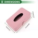 thumbnail image 5 of Soporte para Pañuelos de Coche Universal de Bargains Únicos, Funda para Caja de Pañuelos, Organización de Pañuelos Extra Grande para Asiento Trasero del Coche, 21x12x5.5cm Cuero Sintético Rosa, 5 of 6