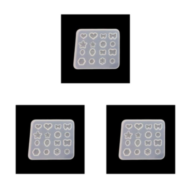 Kearding Molde para pendientes, molde para pasteles, multifuncional, resistente al calor, fabricante de joyas, suministros para hornear, adorno Type1 NO1