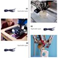 thumbnail image 2 of MasteelfCA 5 Pcs 3D Printer Motor Cable Connector 1M 4pin to 6pin Stepper Motor Cables, 2 of 8