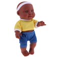 thumbnail image 4 of Muñeco de bebé de 26 cm, niño de vinilo con trajes de piezas, juguete para dormir para niños Zulema  Muñeca realista, 4 of 8