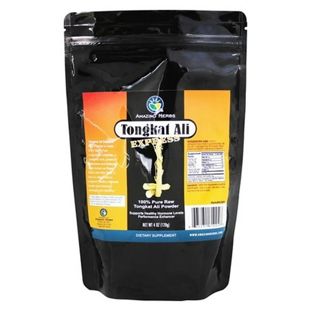 Amazing Herb Tongkat Ali Express Raw Powder, 4 Oz