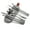 Black, variant on Luxtrada 1 Set Stainless Steel Tableware Set Portable Straw Chopsticks Spoon Fork Set with Storage Bag Dinnerware Set (Silver)