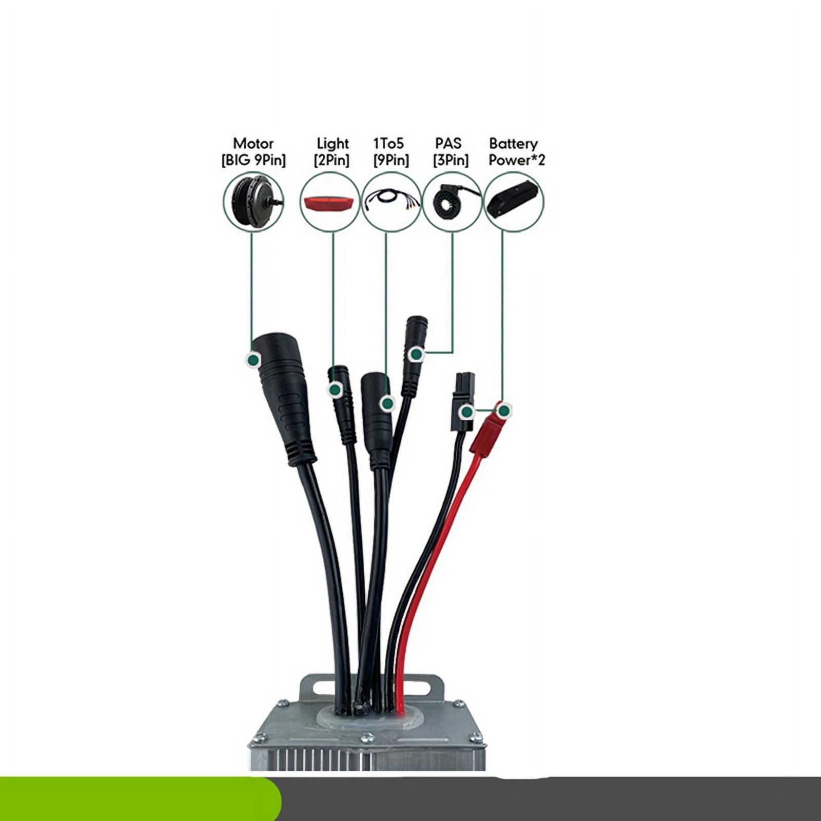 36V 48V 1000W E-Bike 30A Sine Wave Brushless Controller with