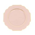 Efavormart 10 Pack 8" Blush/Rose Gold Hard Plastic Dessert Appetizer