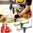 thumbnail image 6 of Adifare 2Pcs Bench Dog Clamps 19/20mm Adjustable Woodworking Bench Clamps with 4 Bench Dogs Stainless Steel Brass Woodworking Clamps Precision Machining Bench Clip for Woodworking, 6 of 6