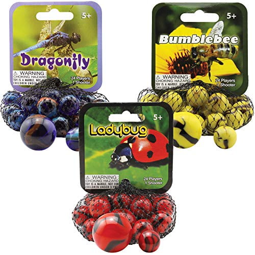 VACOR MARBLES FREE SHIPPING 2 POUNDS 7/8 INCH BUMBLEBEE MEGA 