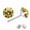 G4,5,6,7,8, variant on Riforla Classic Sterling Silver Stud Earrings, Hypoallergenic Earrings Womens Jewelry Black