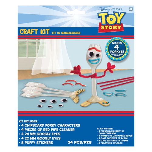 Toy Story 4 Make A Forky Sporky Creativity Set Kit Create Foam Buzz 8” Spork 