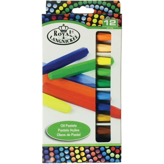 Royal & Langnickel(R) Oil Pastels 12/Pkg-Assorted Colors