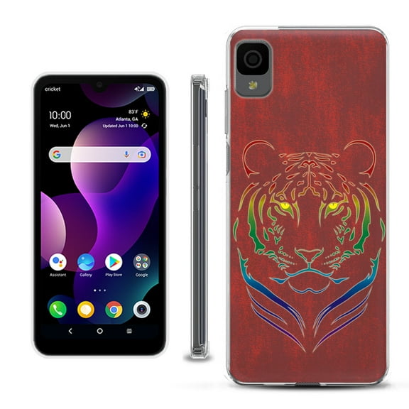 Slim-Fit Gel TPU Phone Case for TCL 30Z / 30 Z / 30 LE, by OneToughShield ® - Night Tiger
