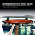 thumbnail image 4 of Car Styling Sun Visor Organizador Universal Correa Elástica Bolsa de Almacenamiento Gafas Automotrices Teléfono Móvil Pen Holder con Cremallera Negro Inevent VI009632-05, 4 of 7