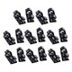 thumbnail image 4 of Abrazaderas de cable Hugo 16PCS Autoadhesivo Cable Wire Zip Tie 30mm Negro, 4 of 10