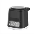thumbnail image 1 of Estación de Carga , Reloj Despertador, Luz , Base de Carga Inalámbrica, Soporte para Cargador de Reloj de Teléfono, Combo de Cargador Negro, 1 of 5