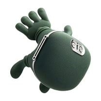 1PC Neck Massager, Portable Shiatsu Neck and Back Massager, Electric Real Hands Massagers, 4D Kneading Massage, Electric Kneading Massage Pillow, Electrics Cordless Gifts to Men Women (Green)