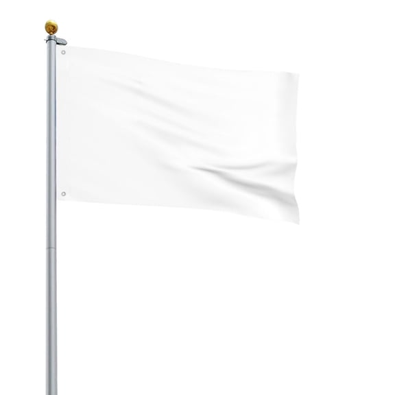Square Decorative Flag 2x3ft Decorative Flag Without Flagpole For Home Office Outdoor Road Basketball Court White