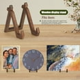 thumbnail image 2 of 15cm Display Board Rack with Decorative Wooden Frame for Photo Plates &Discs,, 2 of 8