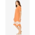 thumbnail image 3 of Woman Within Plus Size Perfect Short-Sleeve V-Neck Tee Dress, 3 of 6